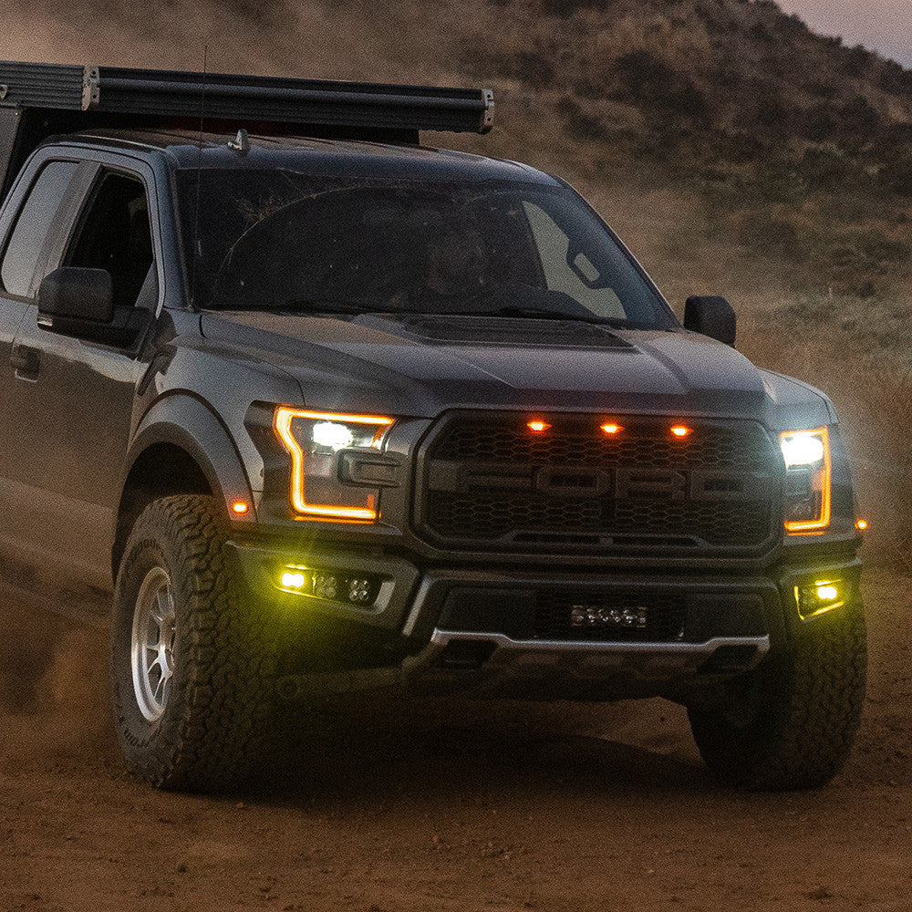Ford Bronco & F150 Raptor (2017-2020) Baja Designs S2 SAE Pro Fog Pocket Kit - Clear LED Off-Road Lights for Enhanced Night Driving & Off-Road Adventures