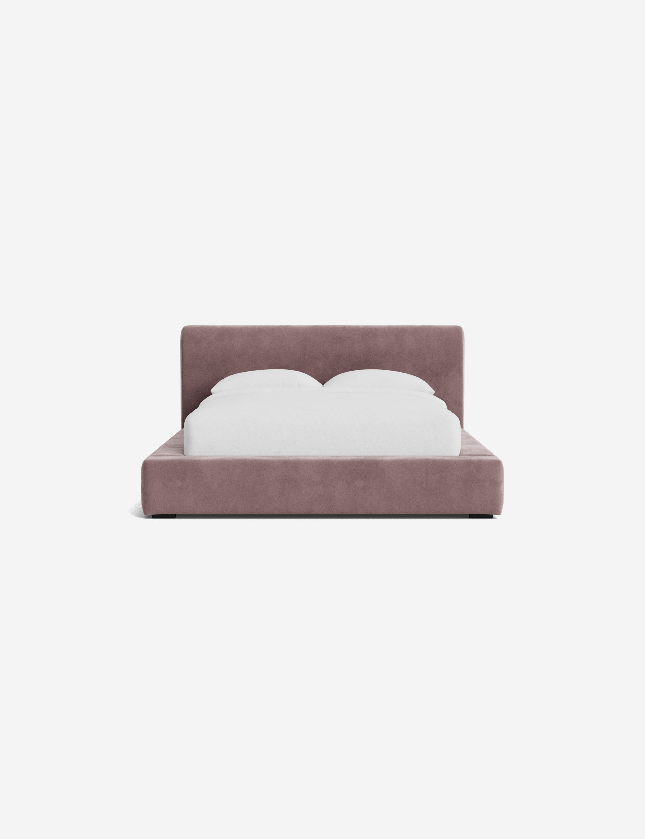 Clayton Platform Bed Frame - Queen Size, Modern Minimalist Wooden Bed with Sturdy Slat Support - Perfect for Bedroom, Guest Room, or Studio Apartment
