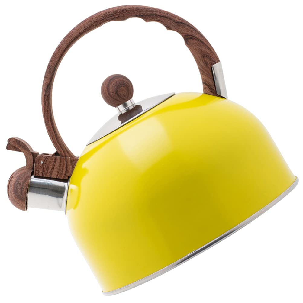 Premium Stainless Steel Whistling Tea Kettle - 5L Stovetop Water Boiler for Coffee & Tea - Durable Kitchen Kettle for Home Use | Perfect for Morning Brews, Afternoon Tea & Camping Trips