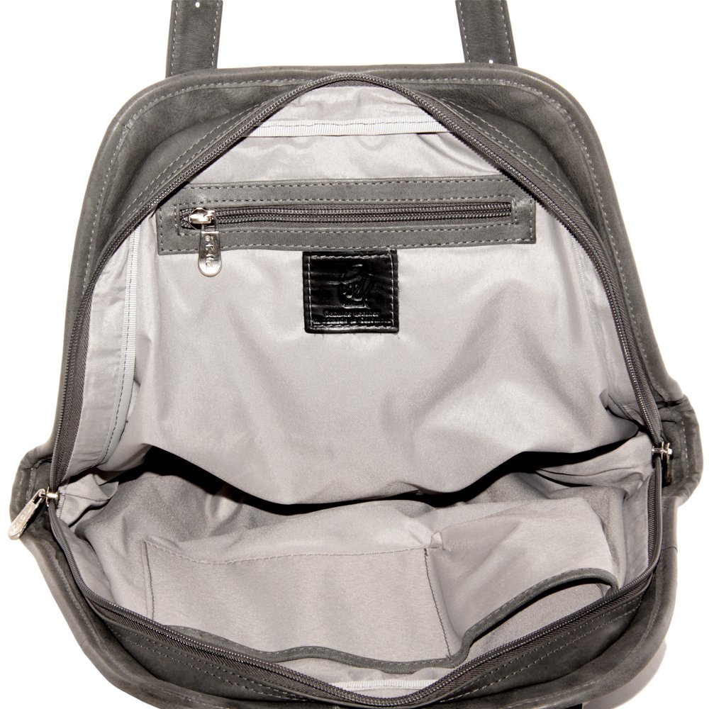 Convertible Buckle Backpack & Shoulder Bag - Adjustable Multi-Functional Travel Bag for Men & Women, Charcoal Gray, One Size - Perfect for Hiking, Commuting & Daily Use