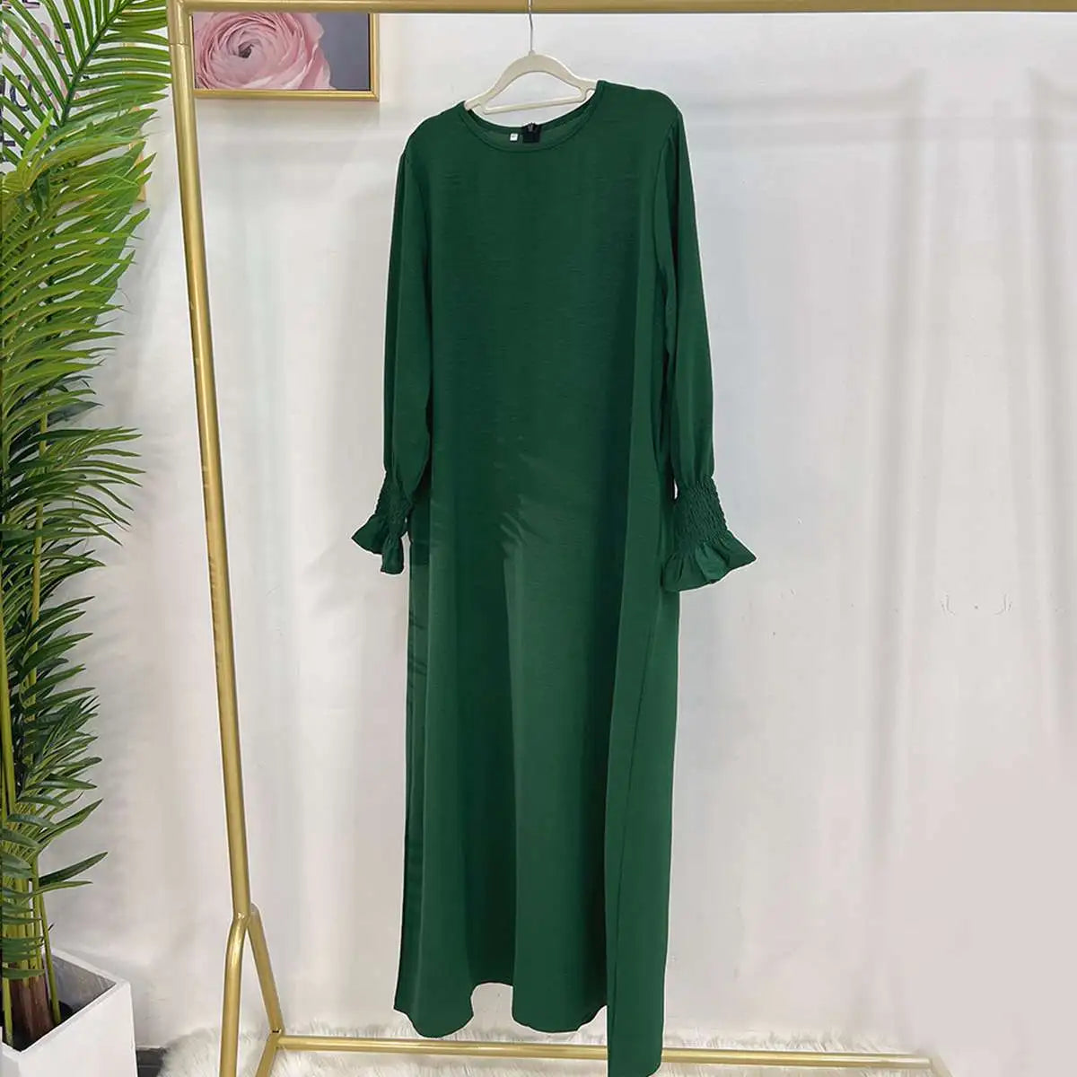 Elegant Modest Fashion Puff Sleeve Abaya Dress for Women - Perfect for Prayer, Special Occasions & Everyday Wear