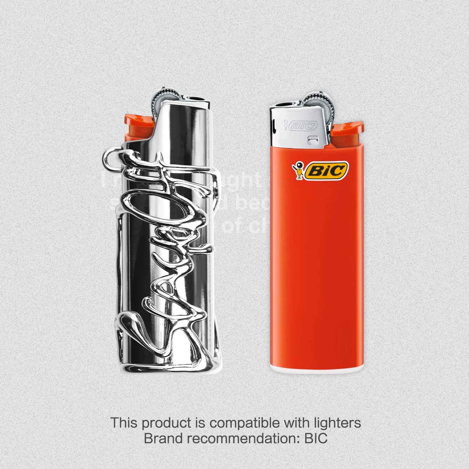 SlackOff Playfire Metal Dual Use Lighter Case - Windproof & Refillable - Perfect for Camping, Hiking, and Outdoor Adventures