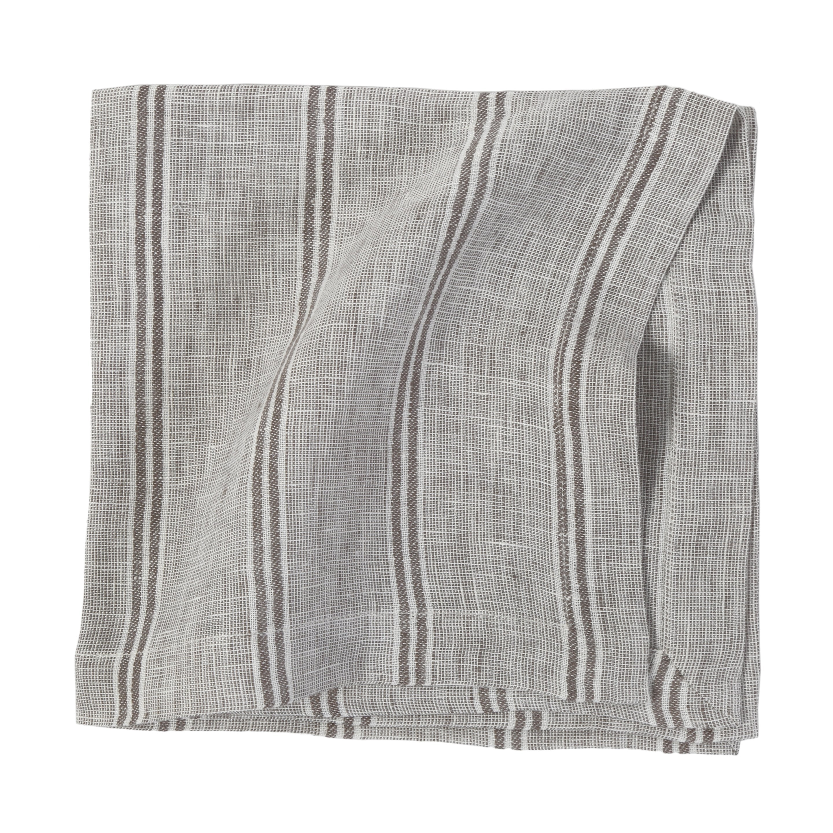 Premium 100% Cotton Mendocino Napkins - Soft & Absorbent Dinner Napkins for Everyday Use, Parties & Fine Dining - Set of 12 (White)