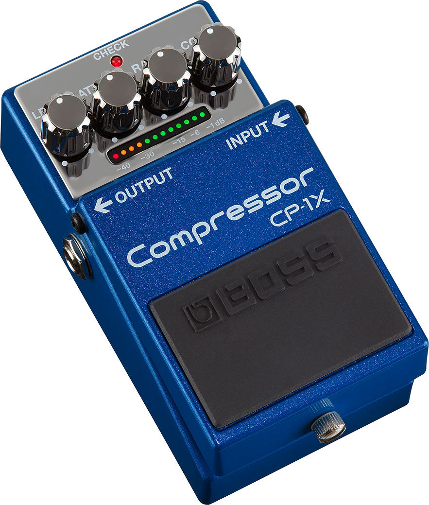 BOSS CP1X Compressor Pedal for Guitar - Professional Studio & Stage Effects Pedal with Enhanced Dynamics & Sustain - Perfect for Recording, Live Performances & Practice Sessions