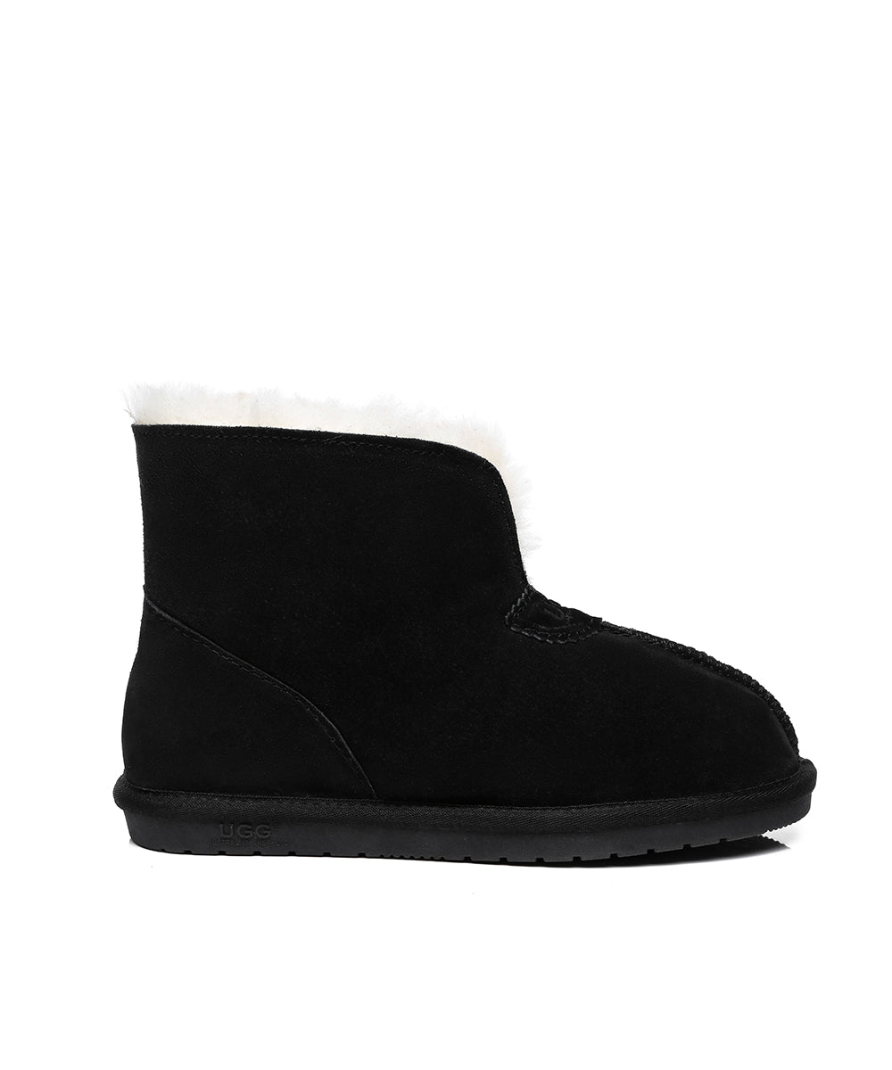 Men's Hushly UGG Slippers - Cozy Sheepskin Indoor/Outdoor House Shoes for Winter Comfort - Perfect for Home, Office & Travel