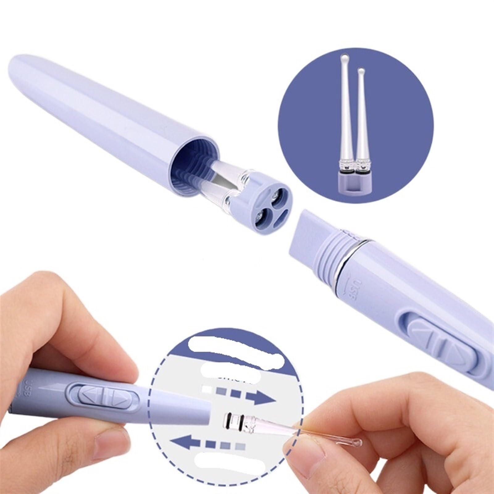 Professional LED Lighted Ear Wax Removal Kit - Stainless Steel Tweezers with Magnifying Glass for Safe Ear Cleaning, Hair Removal & Ear Care | Perfect for Home Use, Travel & Grooming