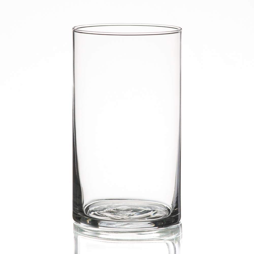 12 Pack Glass Cylinder Vases (6