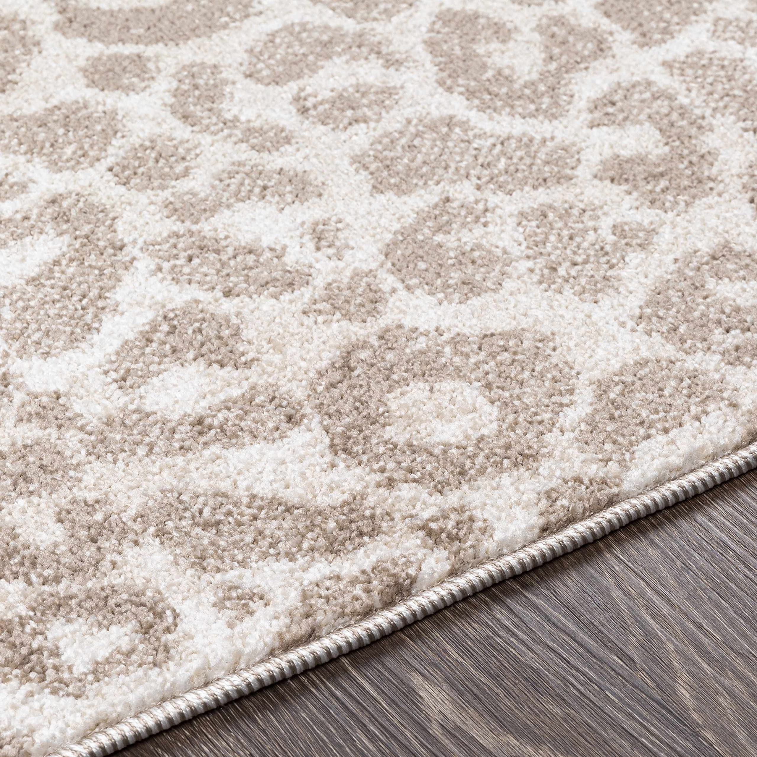 Hauteloom Bonhill Modern Leopard Print Area Rug 6' x 9' - Bohemian Animal Print Carpet for Living Room, Bedroom, Dining Room - Tan, Terracotta, Brown, Beige, Ivory - Soft & Durable Home Decor for Cozy Spaces