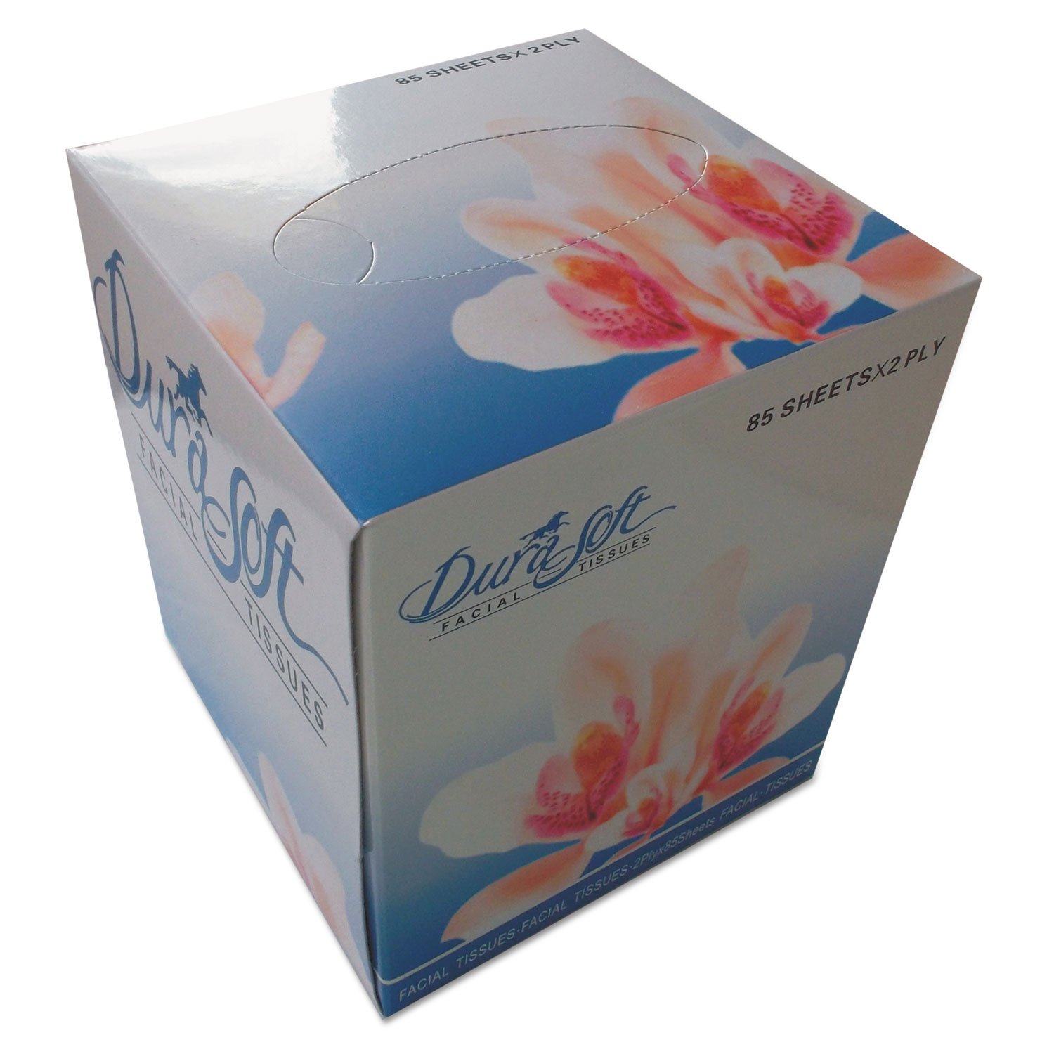 Premium 2-Ply White Facial Tissue Cube Box - 85 Sheets per Box, Case of 36 (8500 Tissues Total) | Soft & Strong for Home, Office & Travel Use