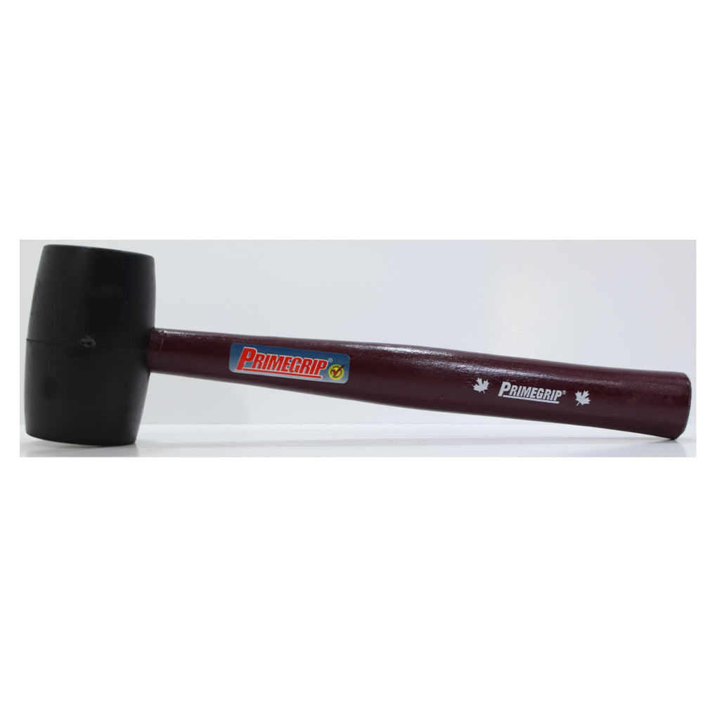 PRIMEGRIP Rubber Mallet - Heavy Duty Non-Slip Grip, Shock Absorbing Head for Woodworking, Metalworking & DIY Projects - Perfect for Hammering, Assembly & Crafting