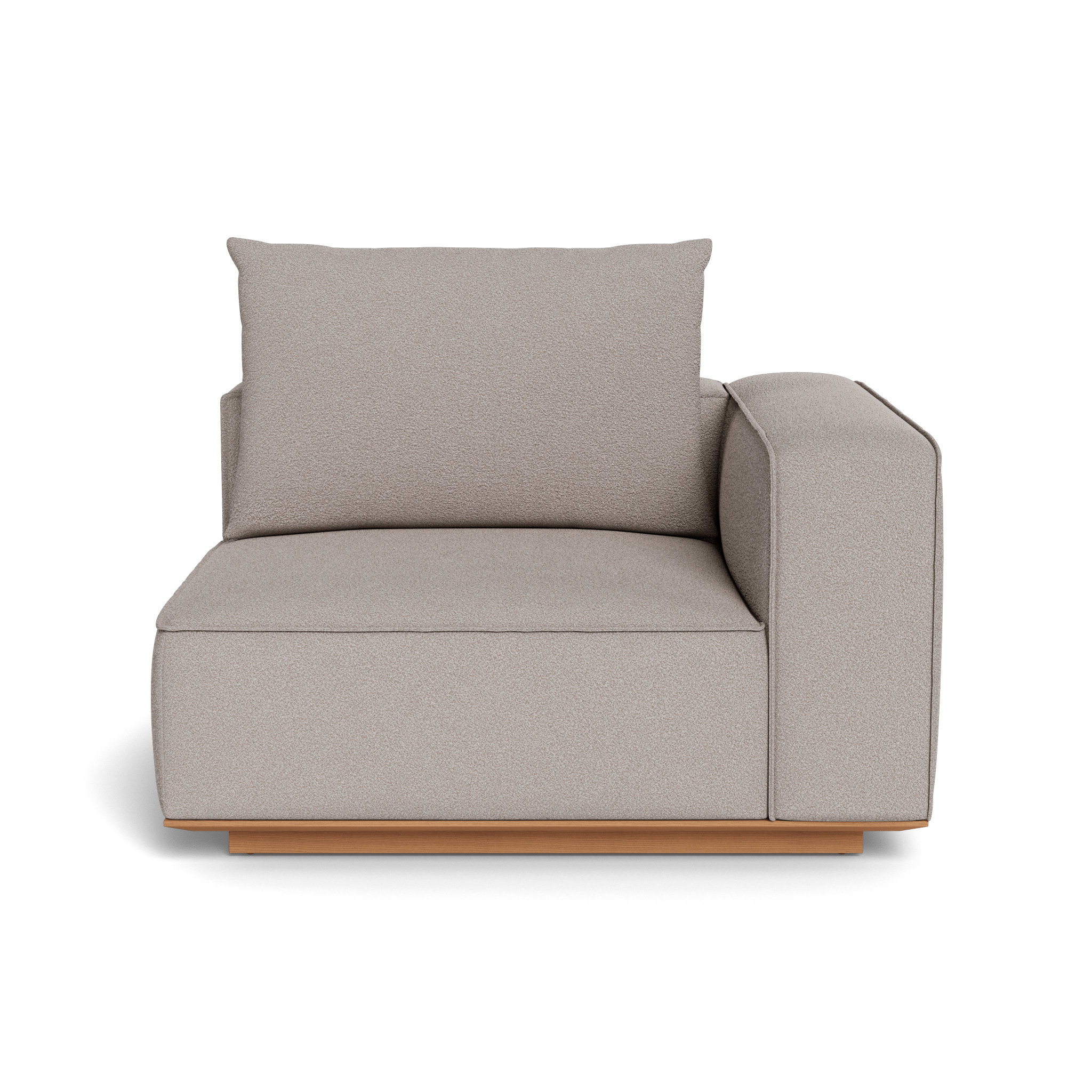 Santorini Outdoor Corner Right Sectional Sofa Set - Modern Patio Furniture for Garden, Backyard, and Poolside Relaxation