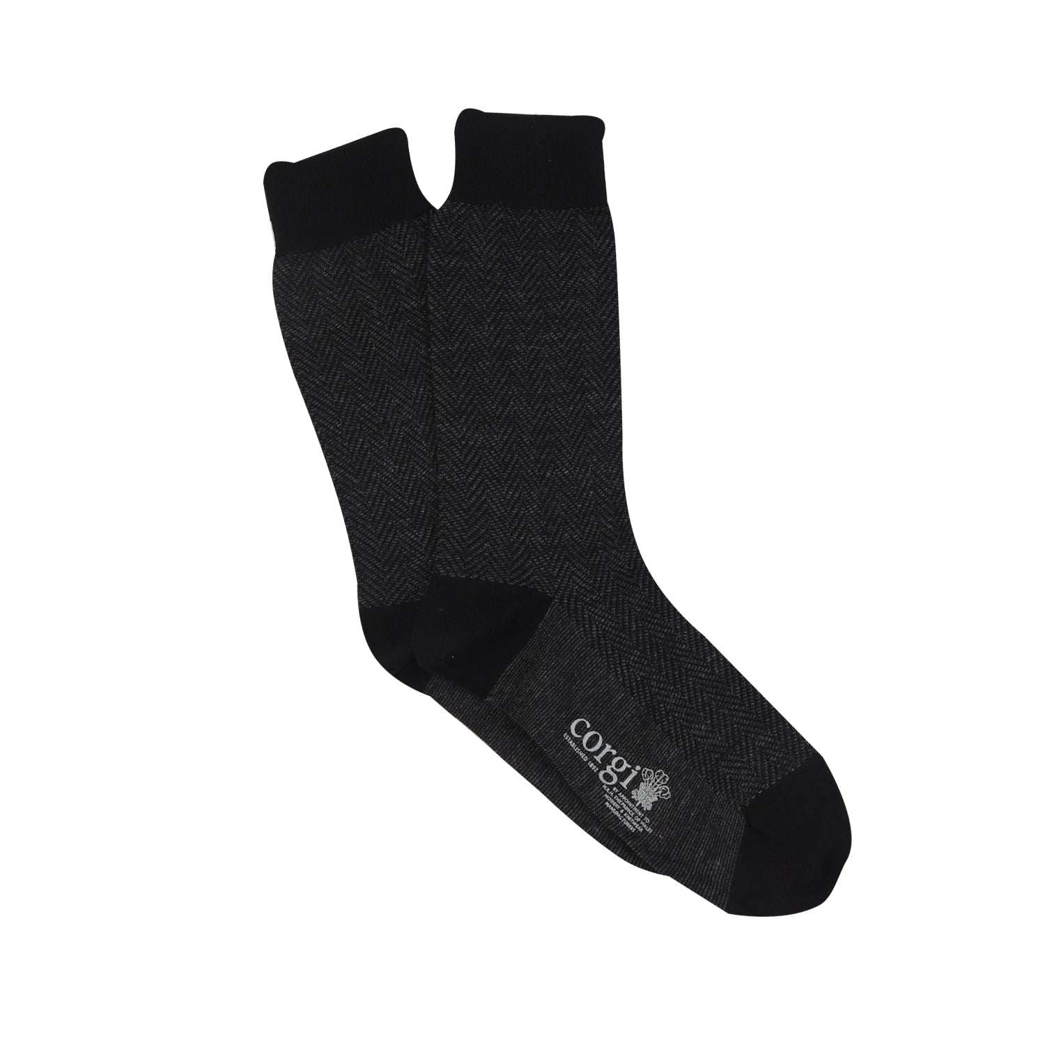 Premium Men's Herringbone Merino Wool Dress Socks - Soft & Breathable Formal Socks for Business, Office & Special Occasions