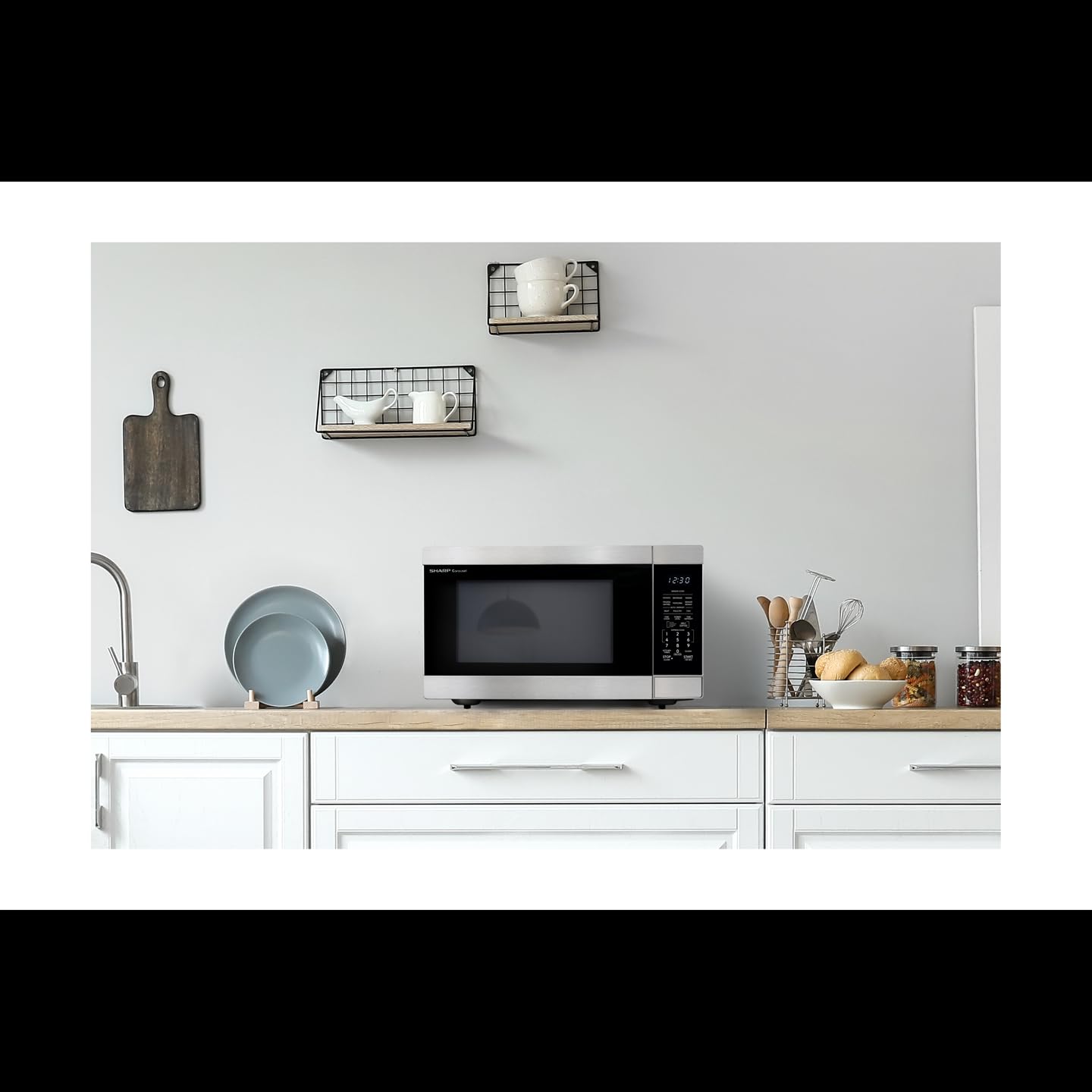 SHARP SMC2266KS 2.2 CuFt Stainless Steel Countertop Microwave Oven with 16.5