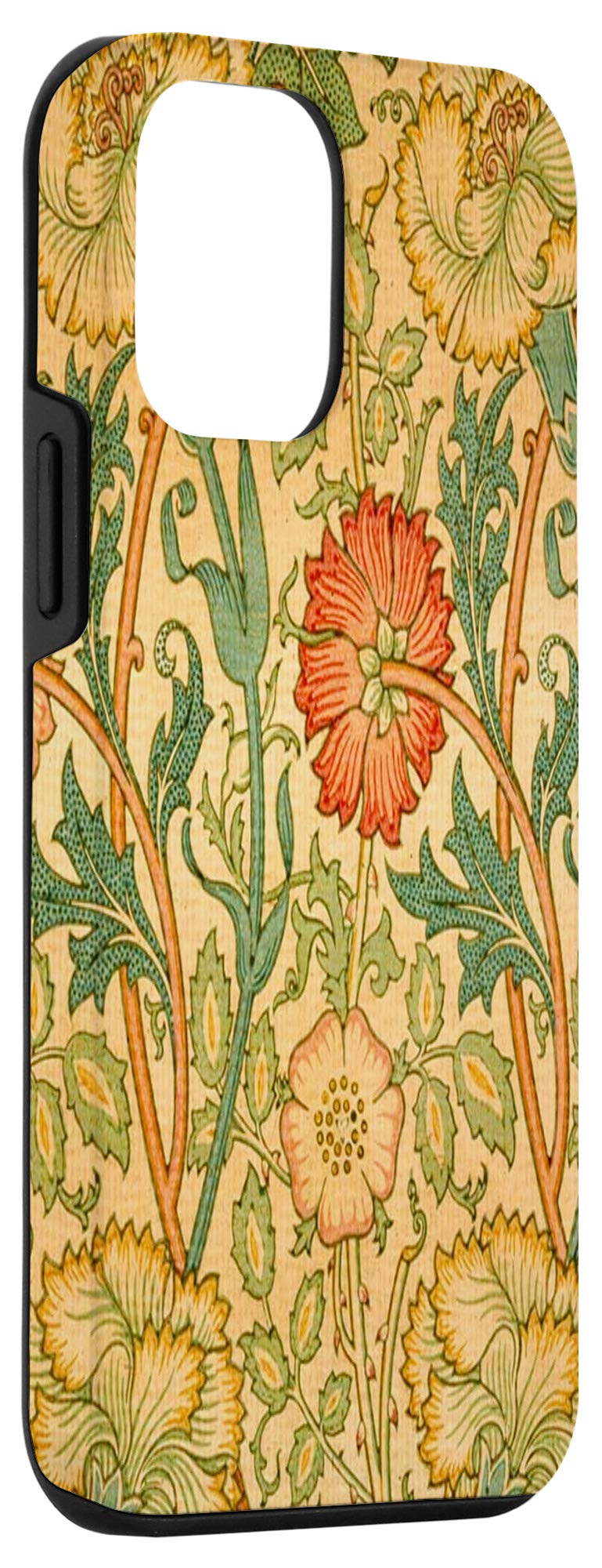 iPhone 12 Mini Case - William Morris Pink & Rose Floral Art Nouveau Design | Protective Phone Cover for Women & Girls | Perfect for Daily Use, Travel & Gift Giving