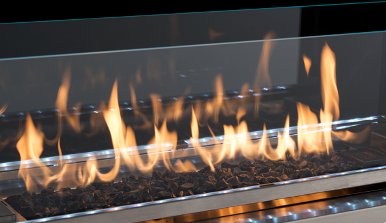 36 Inch Linear Vent-Free Outdoor Gas Fireplace - VRE4636 - Perfect for Patios, Decks, and Backyard Gatherings