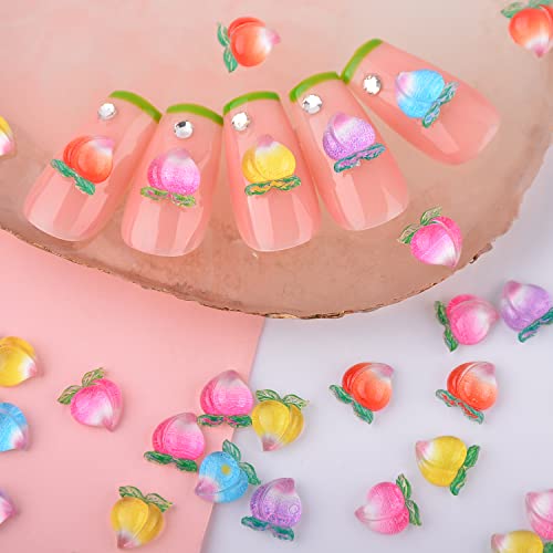 WEILUSI 3D Aurora Crystal Jelly Nail Charms - Acrylic Kawaii Glitter Resin Pendants for Nail Art, DIY Manicure & Crafting - Perfect for Party, Wedding, Salon & Nail Art Designs