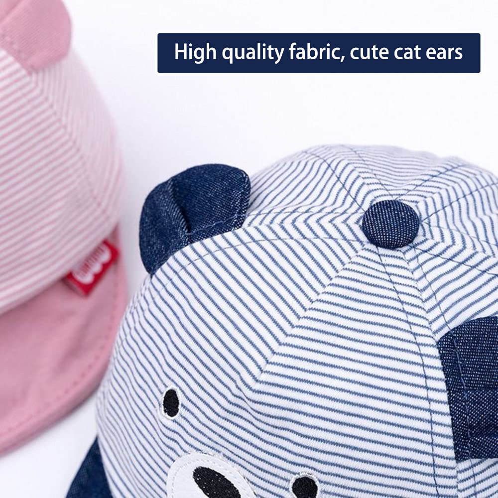 Soft Cotton Baby Sun Hat for Boys & Girls - Breathable Toddler Baseball Cap for Spring & Summer Outdoor Play, Beach, Park, and Travel Protection