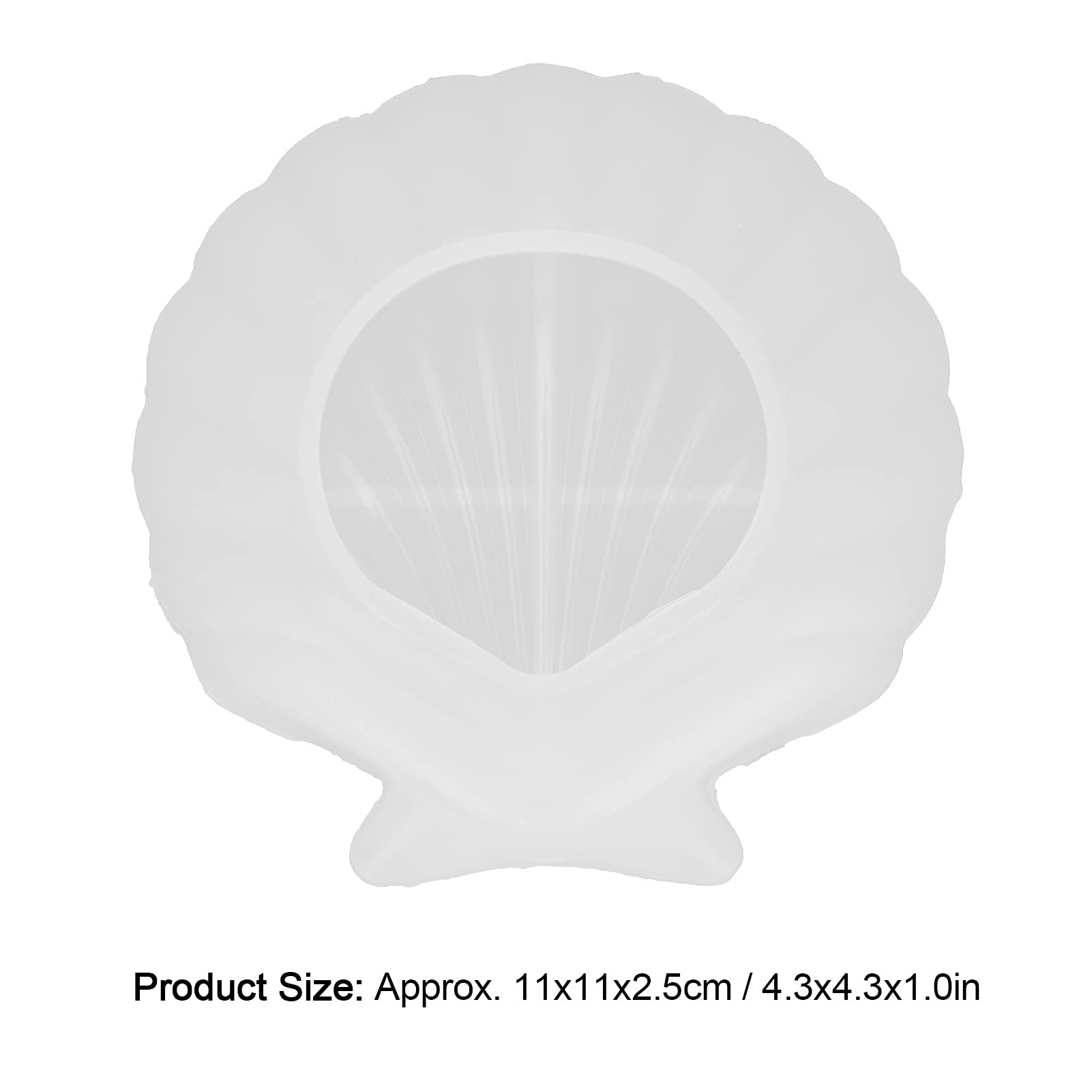 Premium Silicone Jewelry Tray with Shell Design - DIY Resin Craft Mold, Easy Demold Storage Plate for Rings, Trinkets & Home Decor | Perfect for Crafting, Organizing Jewelry & Beach-Themed Decorations