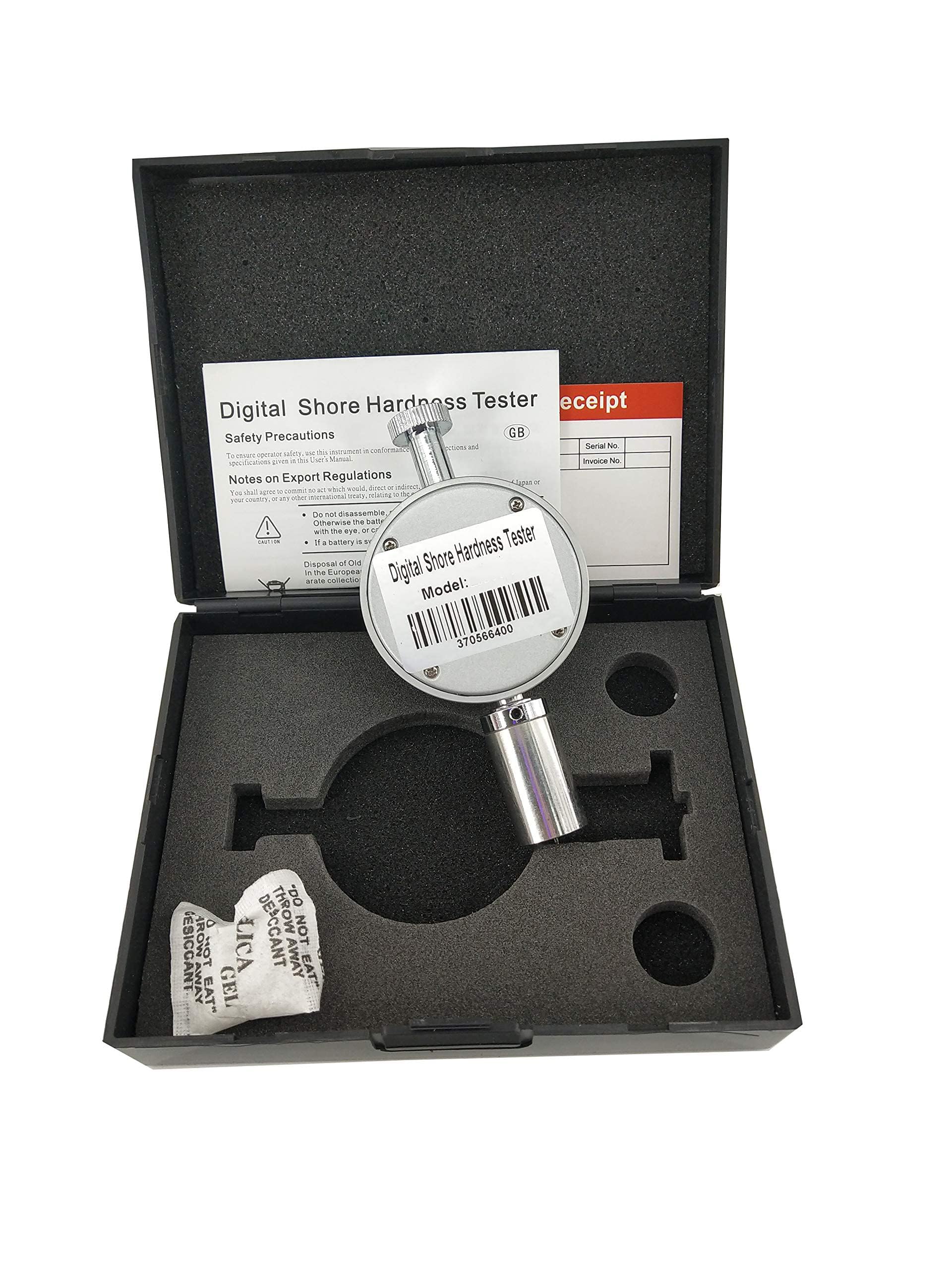 Digital Shore A Hardness Tester - Portable Durometer for Rubber, Plastic, Leather & Wax | Accurate Material Hardness Measurement Tool for Industrial & Laboratory Use
