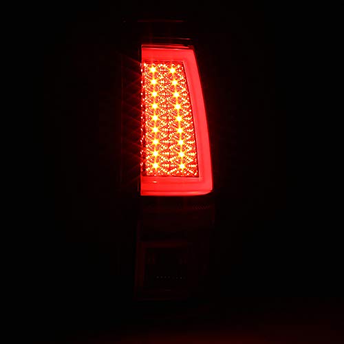 AKKON Red Clear V2 LED Tail Lights Brake Lamps Pair for 2003-2006 Chevy Silverado & 2005-2007 Silverado Hybrid Pickup Truck - Upgrade Your Truck's Style & Safety for Night Driving & Off-Road Adventures