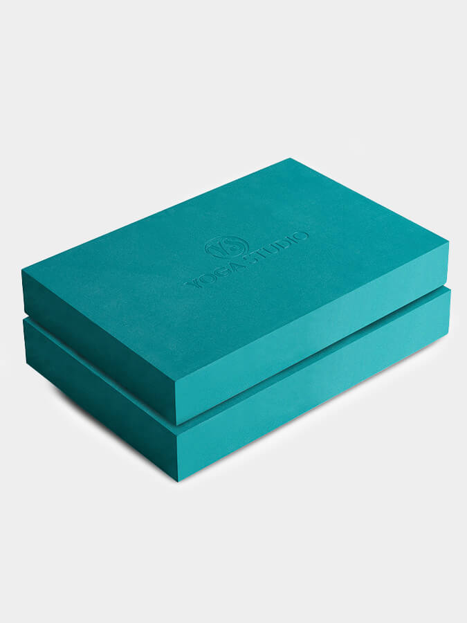Premium EVA Yoga Blocks Twin Pack - Non-Slip, High Density Foam for Yoga, Pilates & Fitness - Ideal for Home, Studio & Travel Use