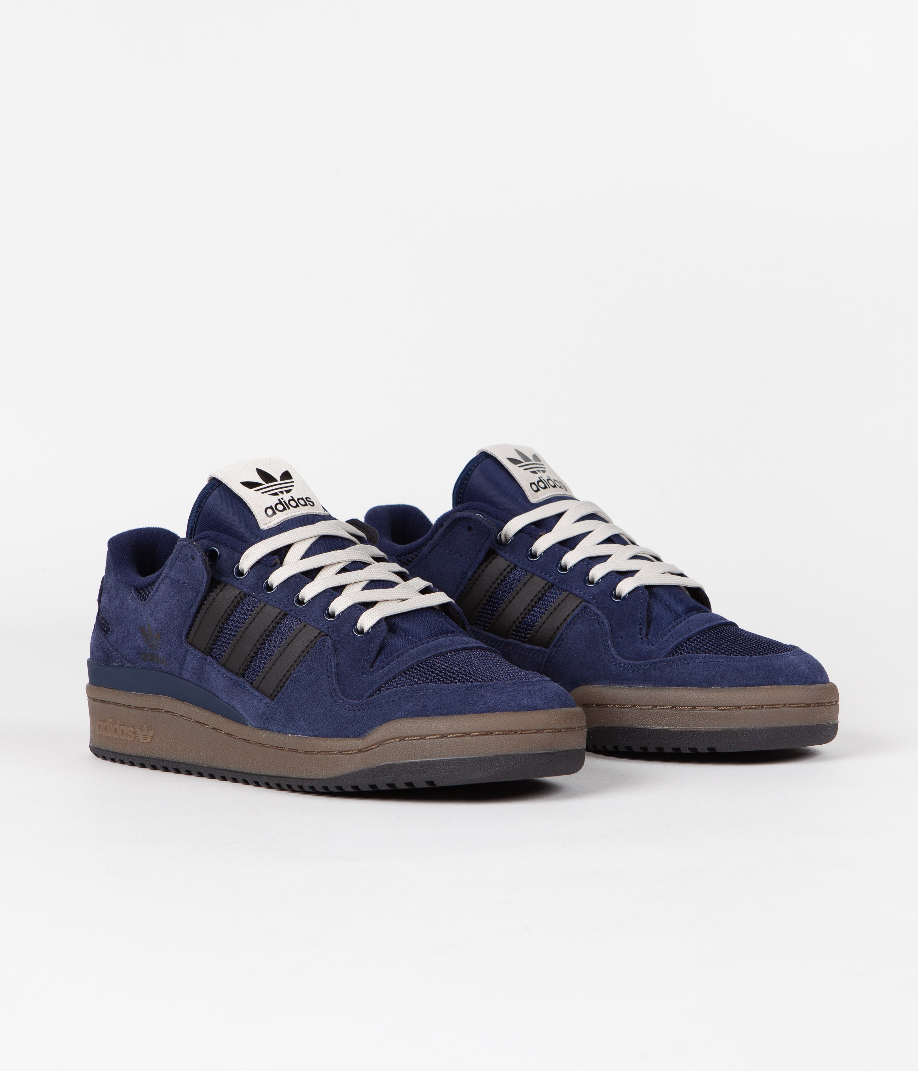 Adidas Forum 84 Low ADV Sneakers - Collegiate Navy/Core Black/Bluebird - Men's Retro Basketball Shoes for Streetwear & Casual Wear