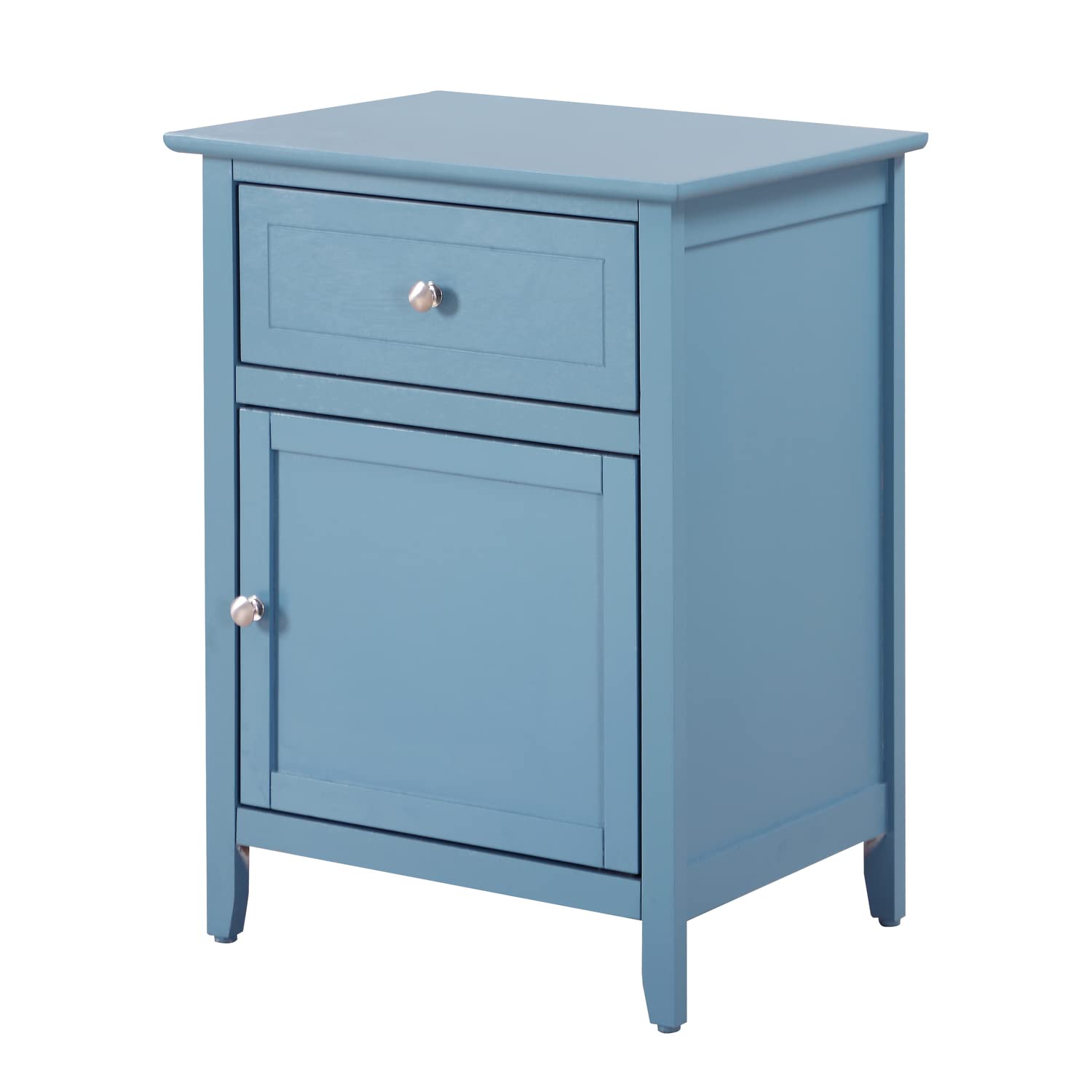 Teal Nightstand with Drawer - 25