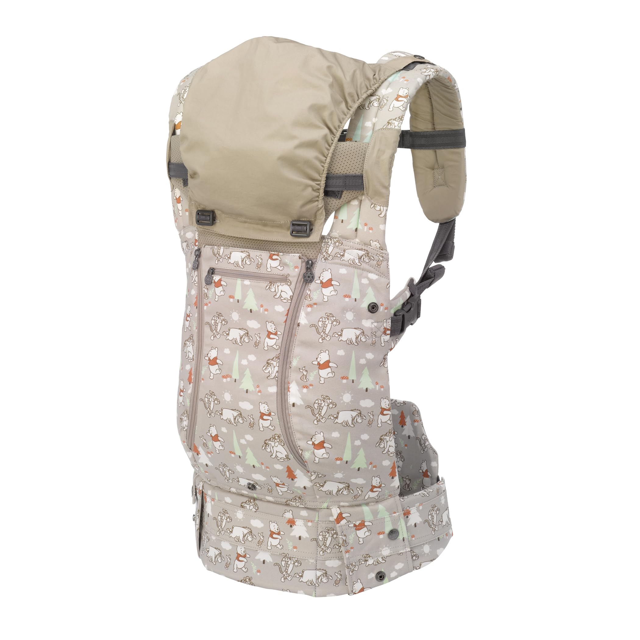 LÍLLÉbaby Complete All Seasons Ergonomic 6-in-1 Baby Carrier for Newborn to Toddler (7-45 lbs) - 360° Adjustable with Lumbar Support - Disney Pooh's Perfect Day Design - Perfect for Shopping, Hiking & Daily Errands