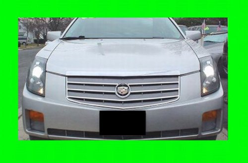 Chrome Grille Kit for 2003-2007 Cadillac CTS - Direct Fit Replacement Grille for 2004 2005 2006 Models (03 04 05 06 07) - Sporty Front End Upgrade for Enhanced Style & Performance
