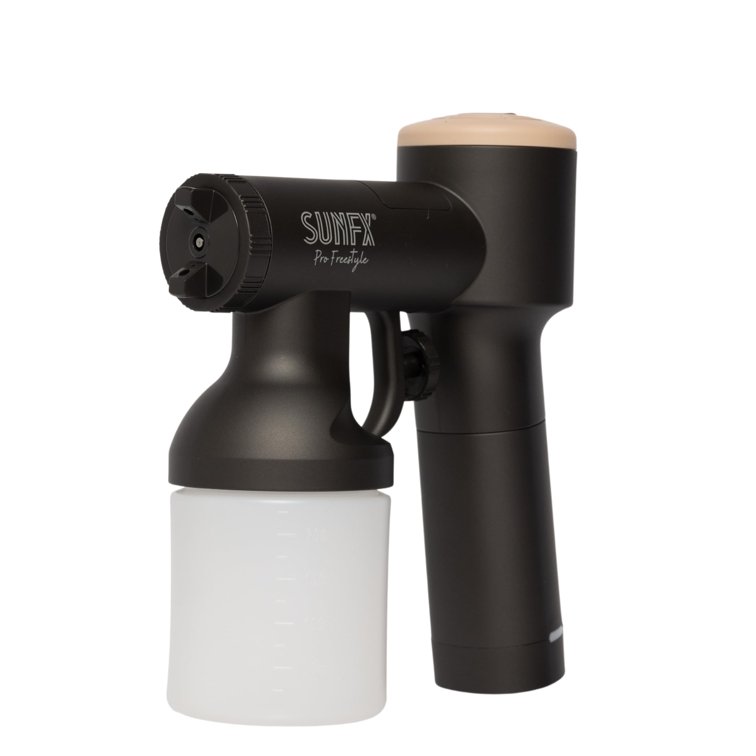 SunFX Pro Freestyle Handheld Spray Tan Gun - Portable & Rechargeable Airbrush Tanning Machine with Carry Case (Latte) | Perfect for Home Use, Salon Professionals & Mobile Spray Tan Services