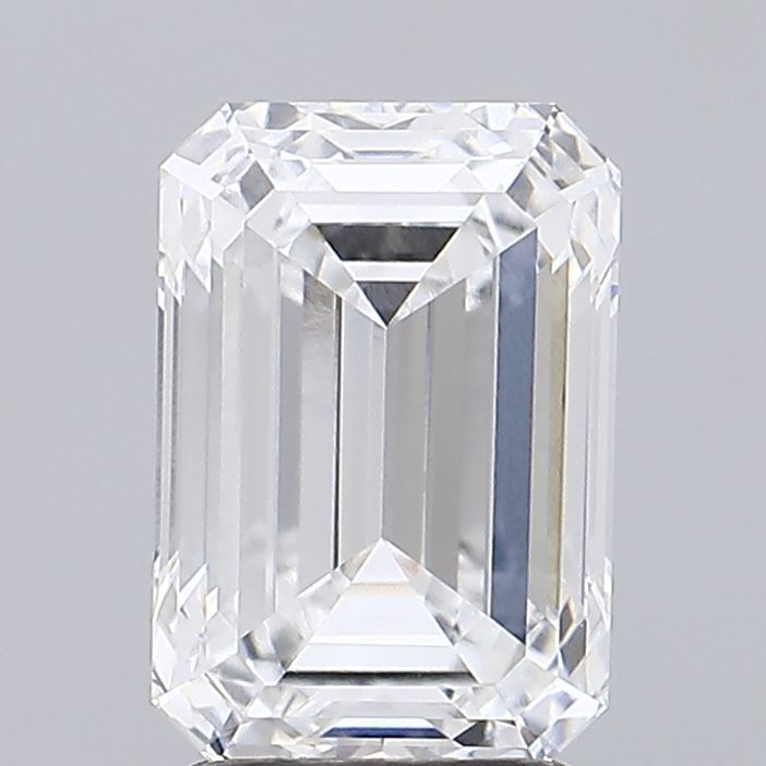 2.74 Carat D Color VVS1 Clarity Emerald Cut Lab-Grown Diamond for Engagement Rings & Fine Jewelry
