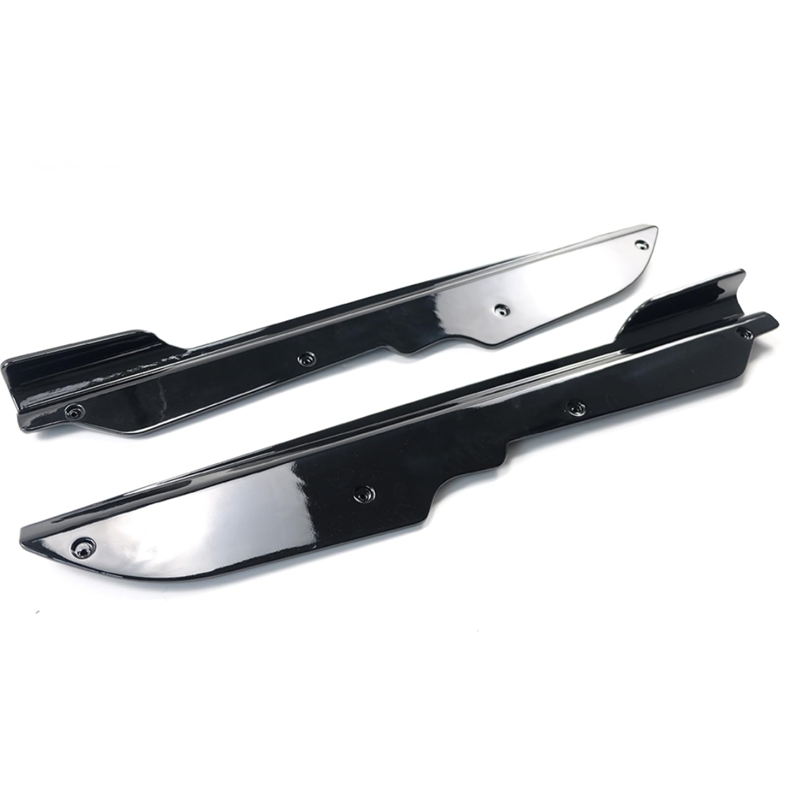 Glossy Black Side Skirts 2PCS for 2020-2023 Chevrolet Corvette C8 Stingray & Z51 Models - Rocker Panel Extensions & Diffuser Lips (V1 Style) | Enhances Aerodynamics & Sporty Look for Street Racing & Car Shows