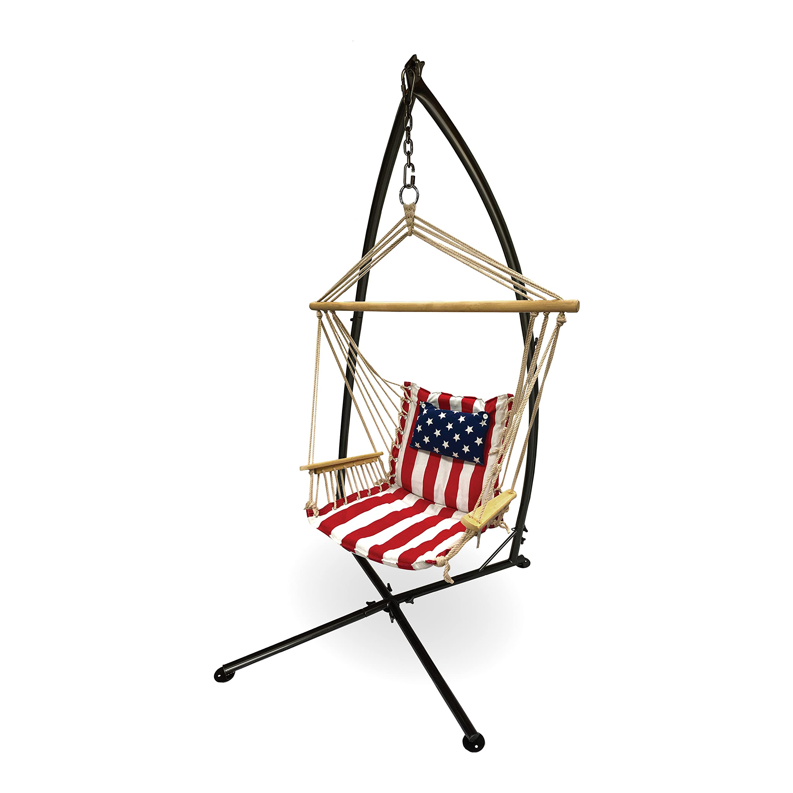 Backyard Expressions Heavy Duty Hammock Swing Stand for Indoor & Outdoor Use - Perfect for Porch, Patio, Garden Relaxation