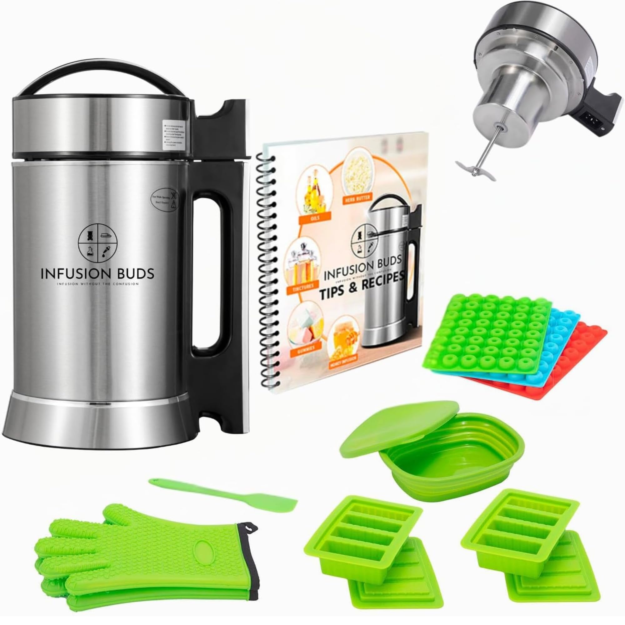 Premium Butter Infuser Machine - Herbal Butter & Oil Infuser Maker with Accessories Kit | Perfect for Homemade Cannabutter, CBD Oil, Cooking & Baking