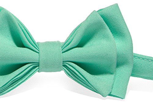 Charcoal Grey Suspenders, Mint Bow Tie