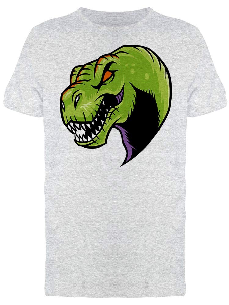 Men's T-Rex Dinosaur Head Graphic T-Shirt - Cool Dino Print Tee for Casual Wear, Street Style & Gifts