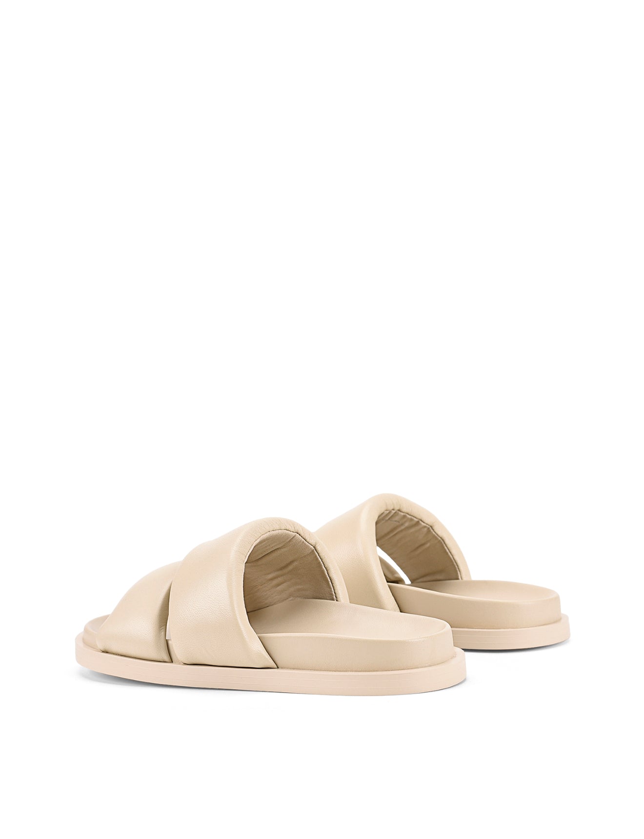Lacey Comfort Footbed Sandals for Women - Soft Beige Leather Summer Sandals | Perfect for Beach, Vacation & Casual Outfits