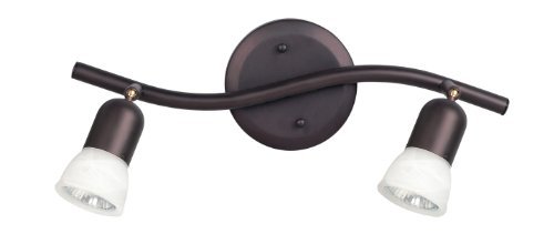 James 2-Light Vanity Light Set of 2 - Oil Rubbed Bronze Finish for Bathroom Mirror Lighting & Makeup Vanity Area