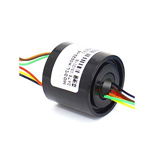 Taidacent 5mm Slip Ring 6 Wires 2A - Rotary Electrical Connector for Robotics & Automation