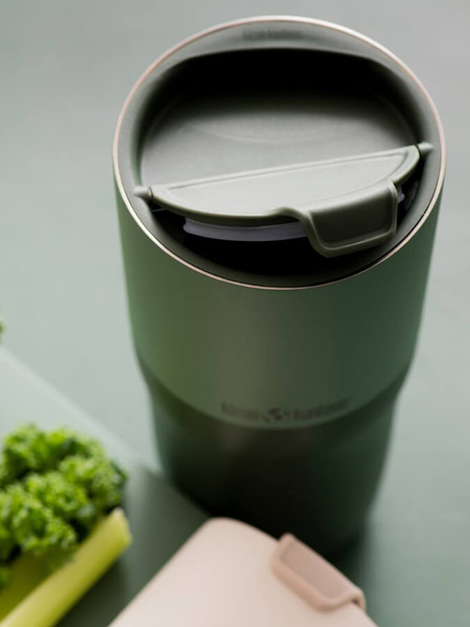 Klean Kanteen Rise 26oz (769ml) Insulated Tumbler with Flip Lid - Leakproof Stainless Steel Travel Mug for Coffee, Tea & Cold Drinks - Perfect for Office, Commuting & Outdoor Activities