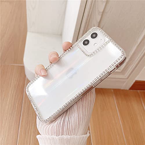 Fycyko iPhone 12 Pro Max Case - Clear Luxury Glitter Bling Protective Cover with TPU & PC for Women & Girls | Perfect for Everyday Use, Parties & Special Occasions