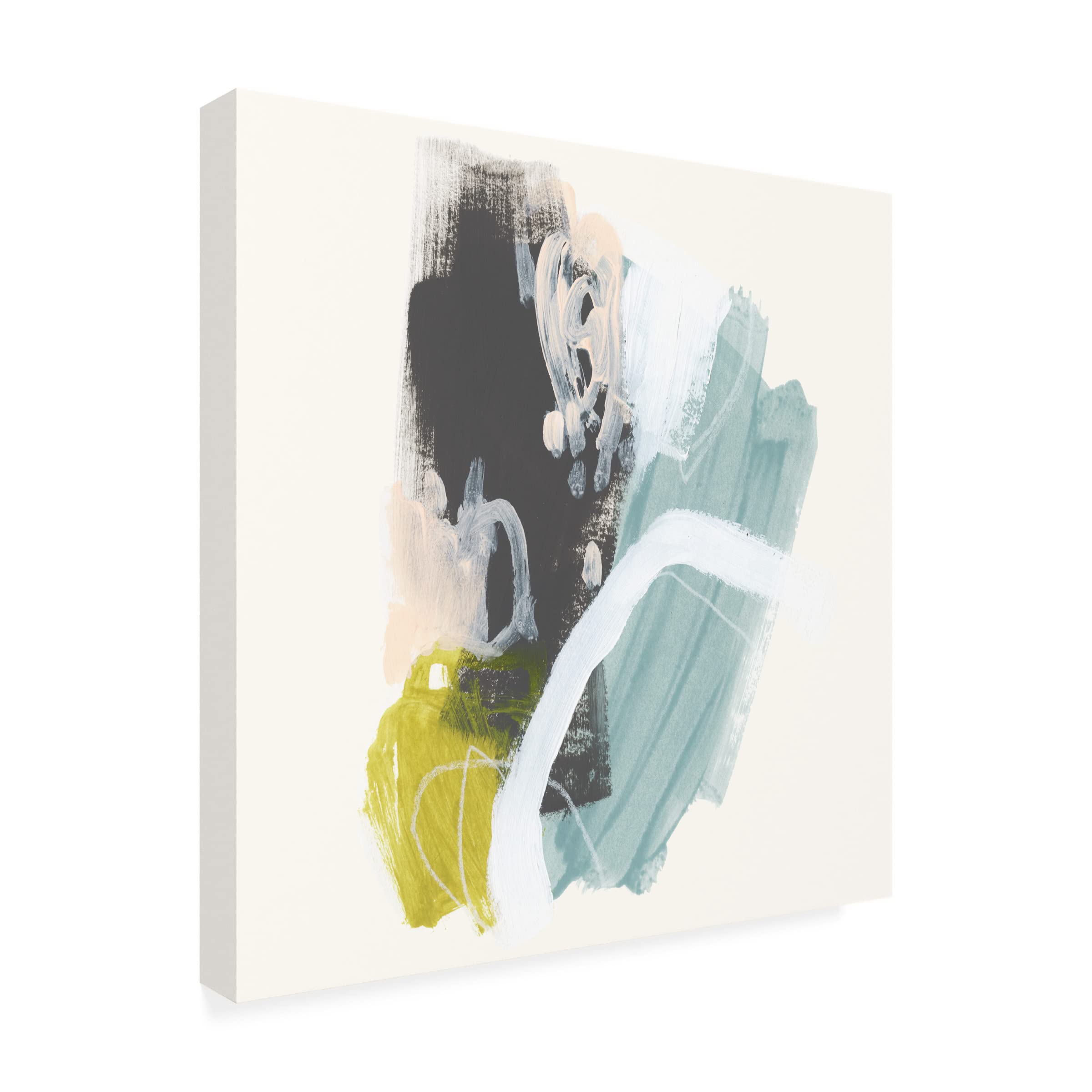 Trademark Fine Art 'Mixed Metaphor VIII' Canvas Wall Art Print by June Erica Vess - Modern Abstract Painting for Living Room, Bedroom & Office Decor