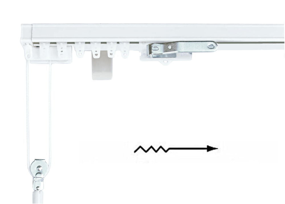 One-Way Left Cord Pull - Durable and Easy-to-Use for Blinds, Curtains, and Window Treatments | Perfect for Home, Office, and Commercial Use