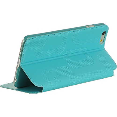 Apple iPhone 6 Plus Wireless Charging Stand Pouch with Card Slot - Slim Protective Carrying Case with Retail Packaging - Blue - Perfect for Travel, Office & Daily Use