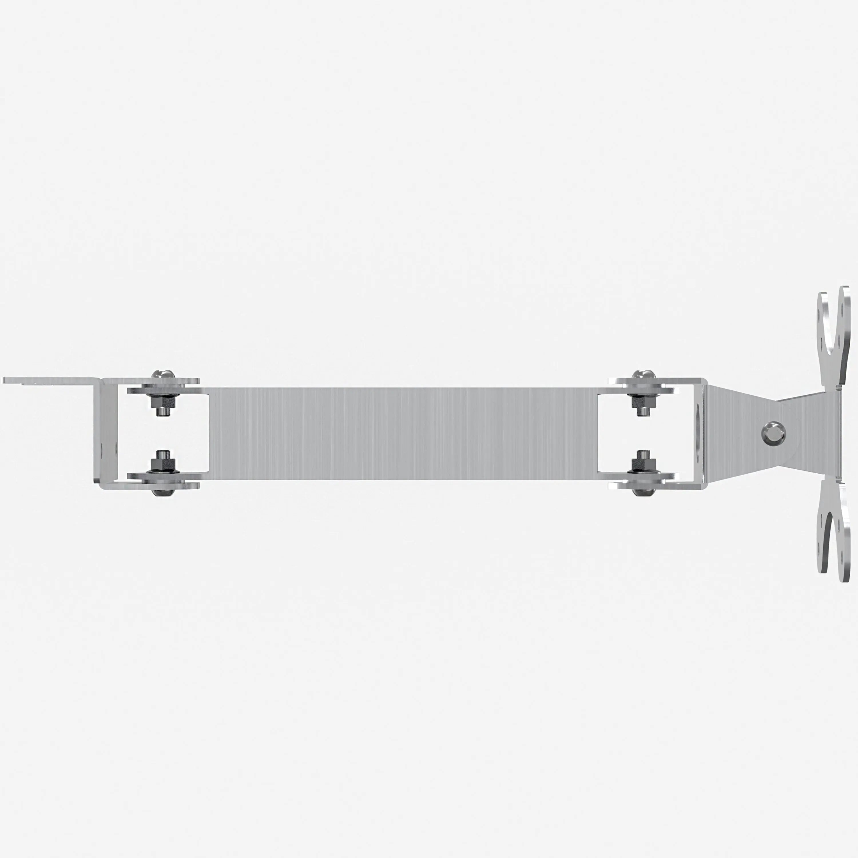 Stainless Steel Pole Mount with Adjustable Articulating Arm for CTA Digital Enclosures - Perfect for Outdoor Security Cameras & Industrial Equipment Installation