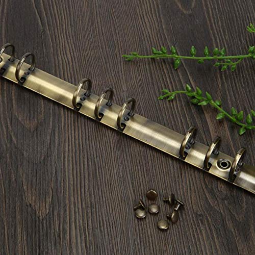 Ochoos 20pcs Solid Copper Chicago Screws - 5mm Bronze Binding Rivets for Photo Albums, Leather Craft, Belts & Wallets | DIY Bookbinding & Leatherworking Supplies
