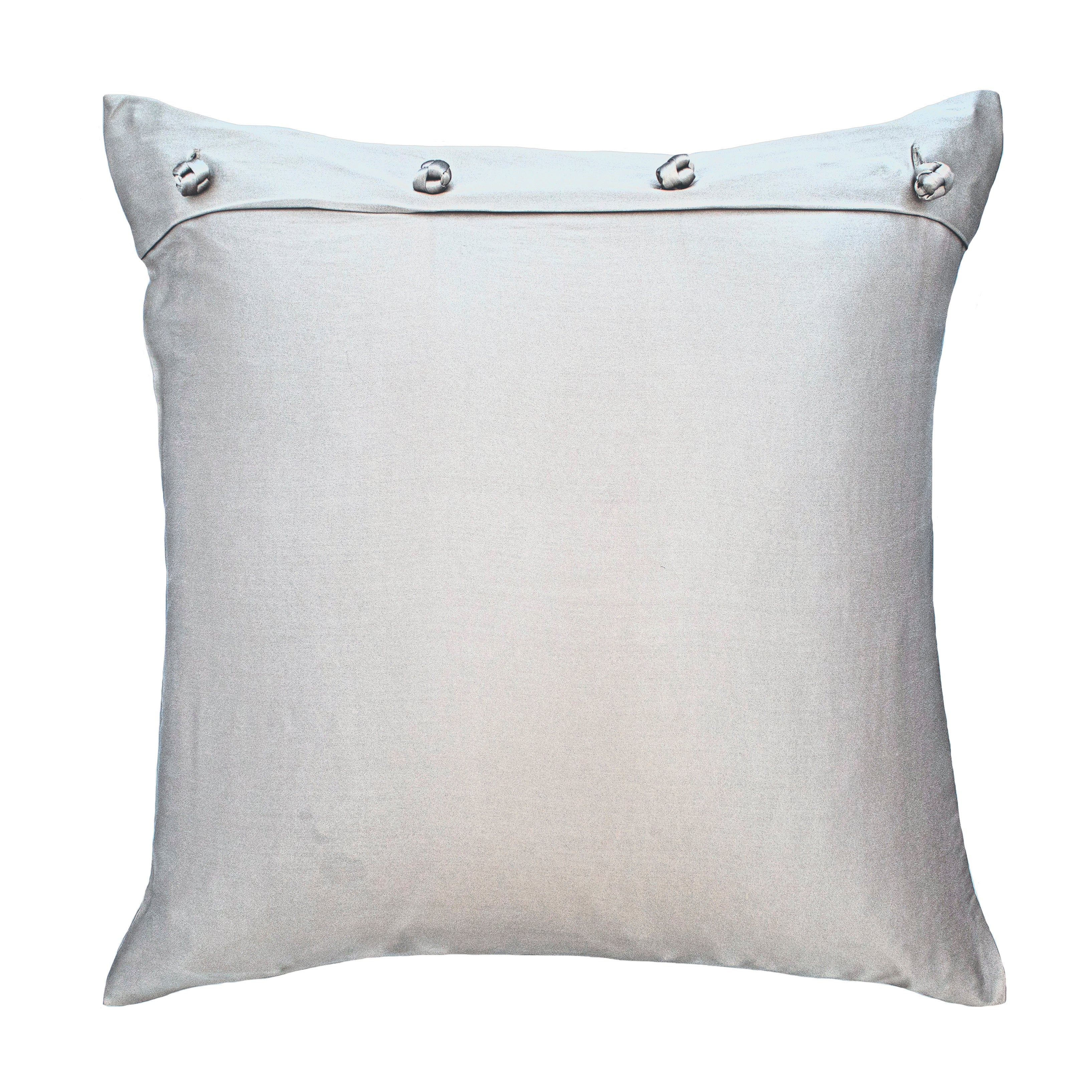 Luxury Charmeuse Pillow Sham with Elegant French Knots - Perfect for Master Bedroom & Guest Room Decor