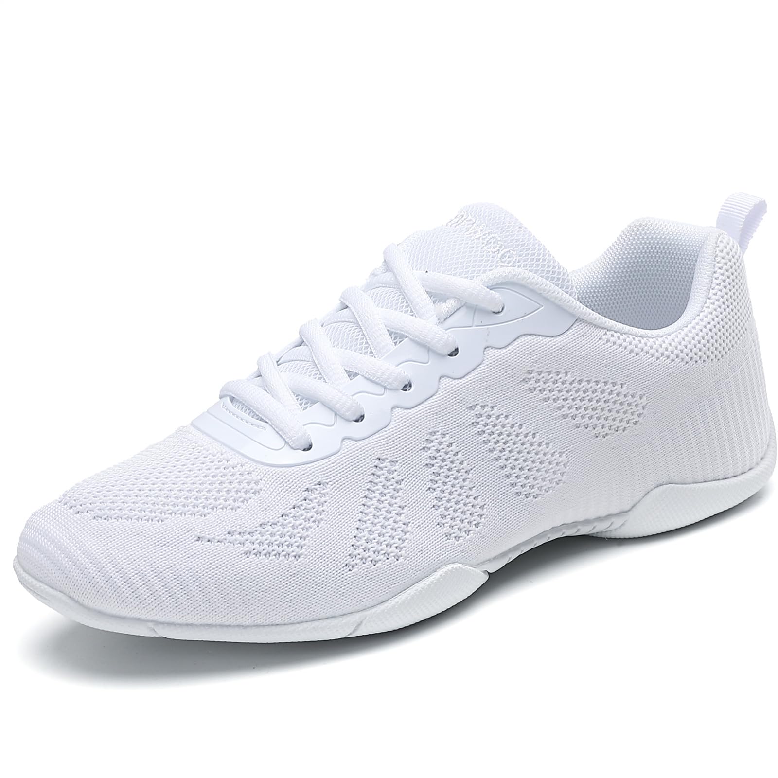 Girls Black Cheerleading Shoes - Youth Athletic Dance Sneakers for Competition & Training - Breathable Lightweight Cheer Shoes for Girls - Perfect for Cheerleading, Dance Practice, Gymnastics & Performance