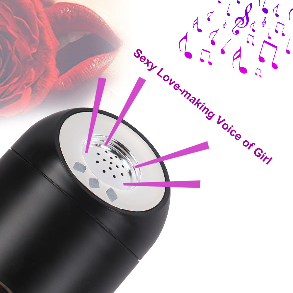 Squeezable Moaning Vibrating Vaginal Masturbator - Realistic Fanny Cup for Women - Perfect for Solo Play & Couples Fun