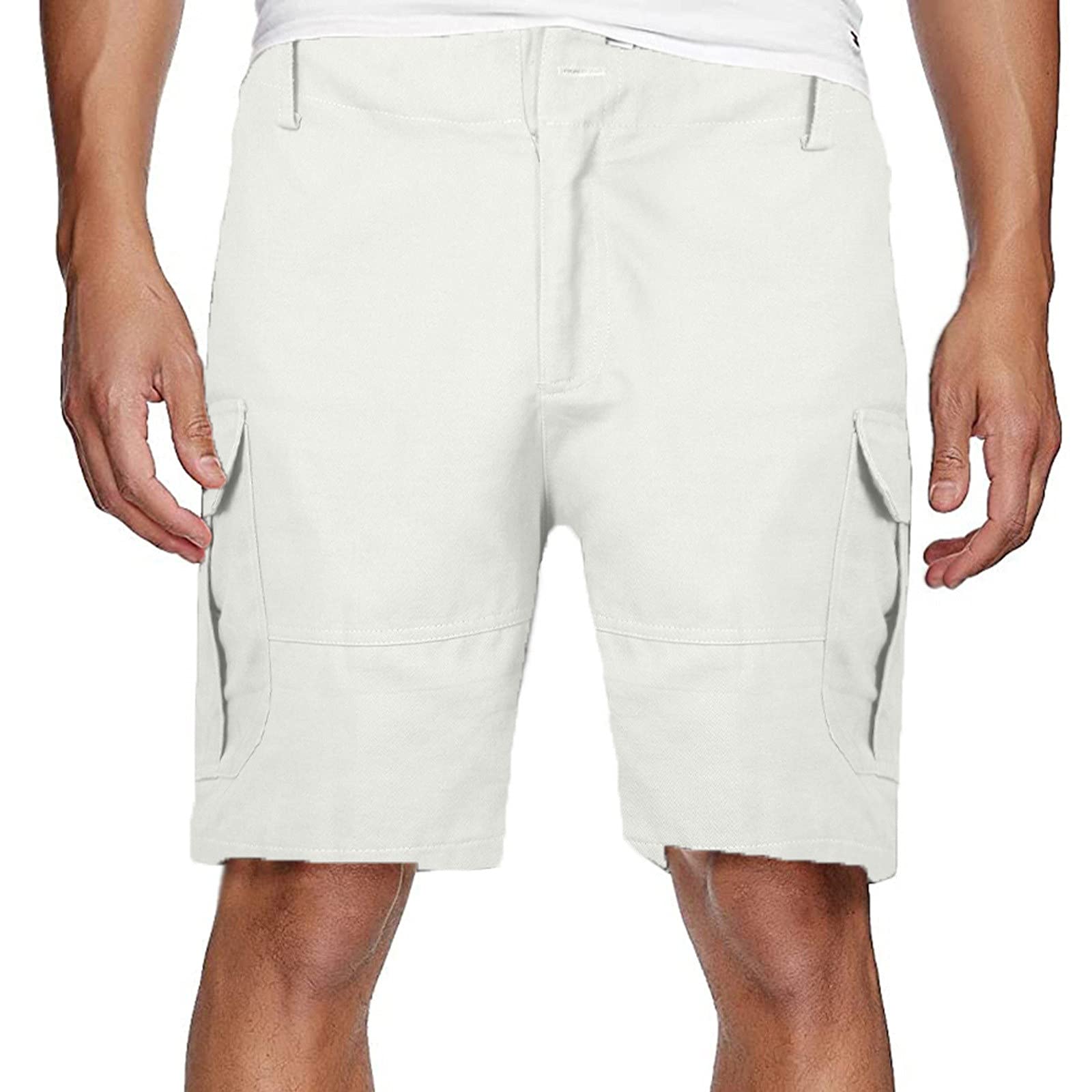 **Men's Athletic Cargo Shorts with Pockets - Casual & Active Wear for Running, Gym, Hiking & Outdoor Activities**